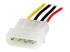 LP4POWEXT12 - StarTech.com 12in Molex LP4 Power Extension Cable M/F - Höger vinkel