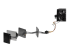PYO4SATA - StarTech.com 15.7 in (400 mm) SATA Power Splitter Adapter Cable - Höger vinkel