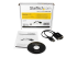 ICUSB232PRO - StarTech.com 1 ft. USB to RS232 Serial DB9 Adapter Cable with COM Retention - Vänster vinkel