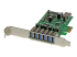 PEXUSB3S7 - StarTech.com PCI Express USB 3.0-kort med 7 portar - Vänster vinkel
