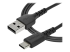 RUSB2AC1MB - StarTech.com 1m USB A to USB C Charging Cable - Höger vinkel