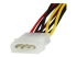 PYO2LP4LSATA - StarTech.com 12in LP4 to 2x Latching SATA Power Y Cable Splitter Adapter - Närbild