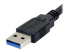 USB3SAB3BK - StarTech.com 3 ft / 91cmm Black SuperSpeed USB 3.0 Cable A to B - Höger vinkel
