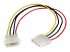 LP4POWEXT12 - StarTech.com 12in Molex LP4 Power Extension Cable M/F - Framsidan