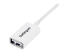 USBEXTPAA2MW - StarTech.com 2m White USB 2.0 Extension Cable Cord - Höger vinkel