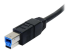 USB3SAB3BK - StarTech.com 3 ft / 91cmm Black SuperSpeed USB 3.0 Cable A to B - Höger vinkel