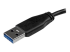 USB3AUB1MS - StarTech.com 1m 3ft Slim USB 3.0 A to Micro B Cable M/M - Närbild